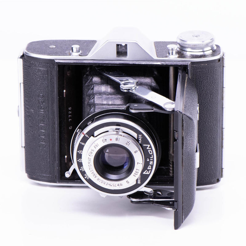 Ross Ensign Selfix 16-20 Camera | 75mm f4.5 lens | Britain | 1950