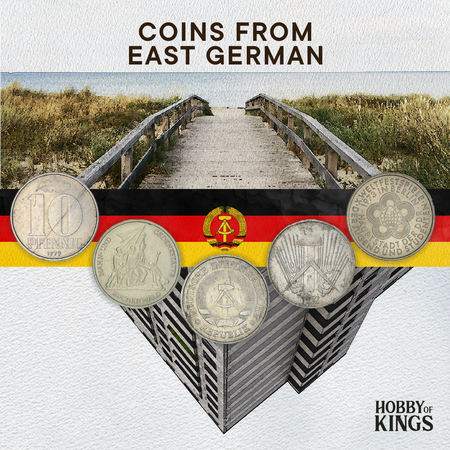 East Germany Coins with Hammer and Sickle | Soviet Occupation 