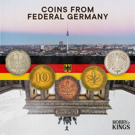 Coins from West Germany | Bundesrepublik Deutschland | Pfennig | Mark