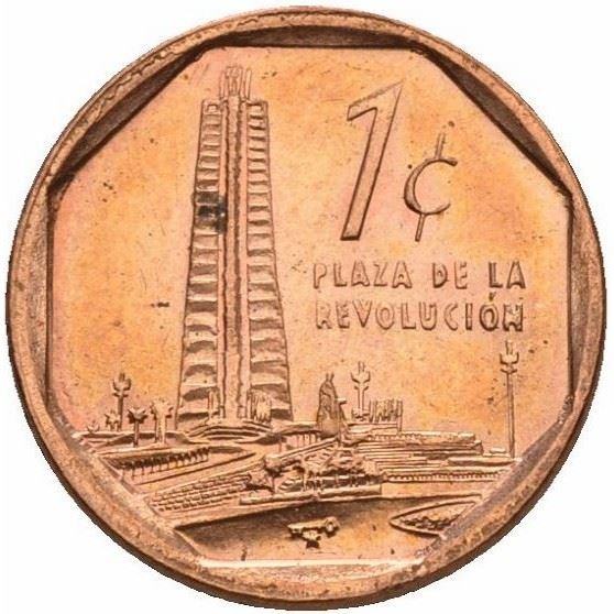1 Centavo Coin | Plaza de la Revolución | Km:729 | 2000 - 2017