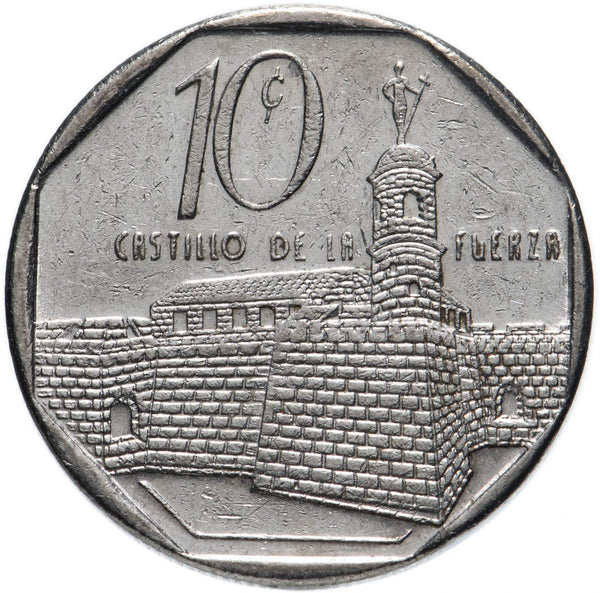 10 Centavos Coin | Castle of the Royal Force/Army | Km:576 | 1994 - 2018