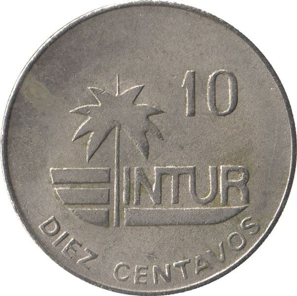 10 Centavos Coin | Number 10 | INTUR | Km:415.1 | 1981