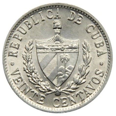 20 Centavos Coin | Star | Fatherland or Death | Km:35 | 1969 - 2021