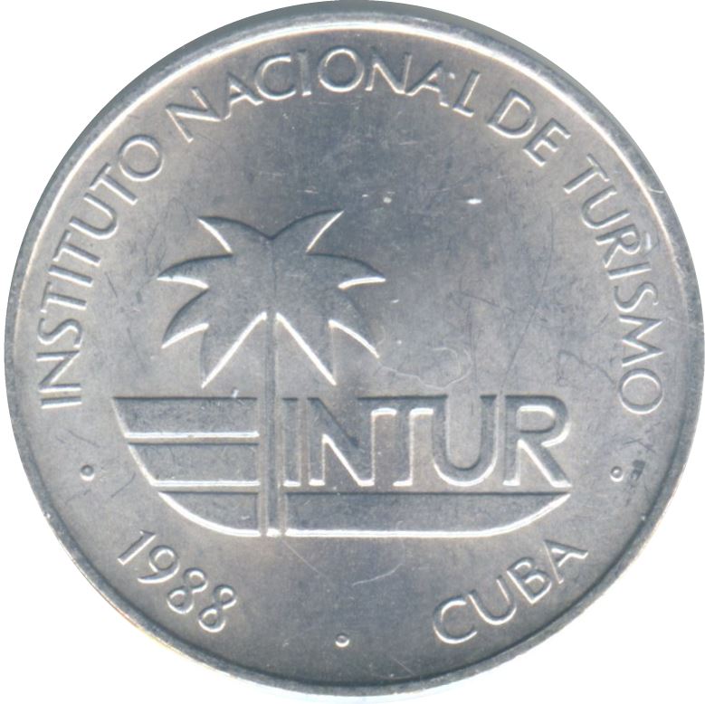 25 Centavos Coin | INTUR | Km:419 | 1988