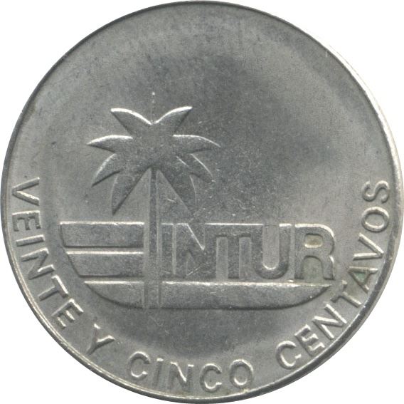 25 Centavos Coin | Without number | INTUR | Km:417 | 1981