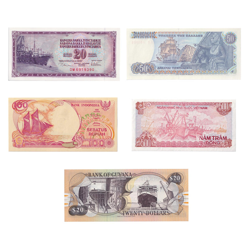 5 Banknote Collection | Birds | Magpie Robin | Vanellus | Pigeon | Indigenous Birds | Condor