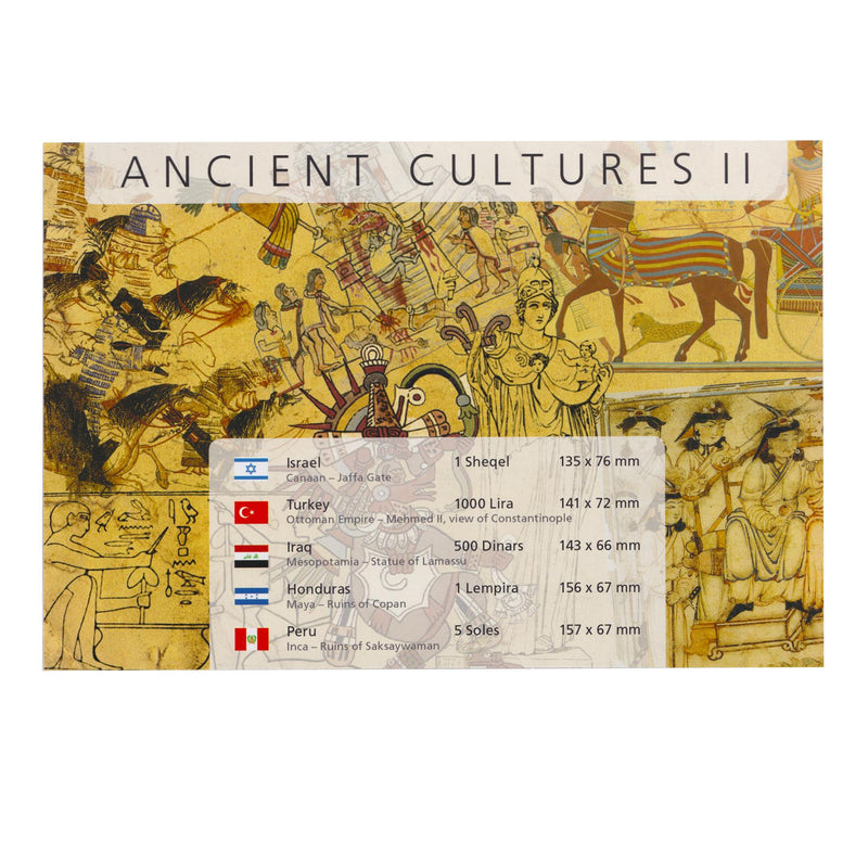 5 Banknotes Set | Ancient Cultures | Canaan | Ottoman Empire | Mesopotamia | Maya | Inca