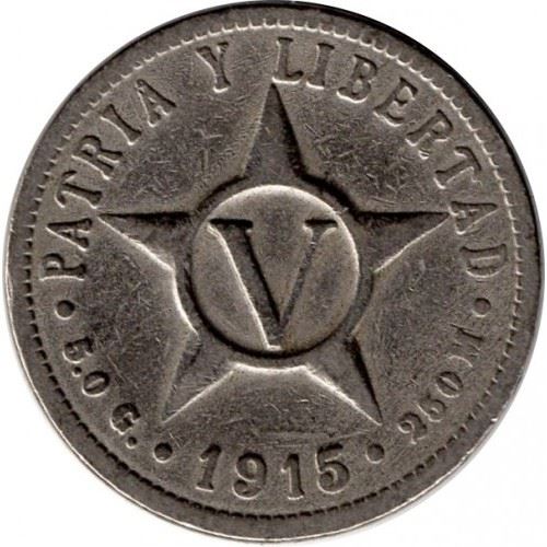 5 Centavos Coin | 5.0 G. | Km:11.1 | 1915 - 1920