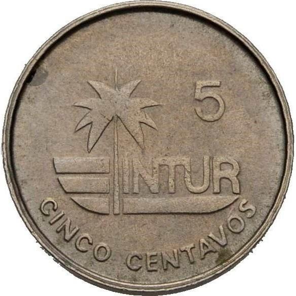 5 Centavos Coin | Number 5 | INTUR | Km:412 | 1981
