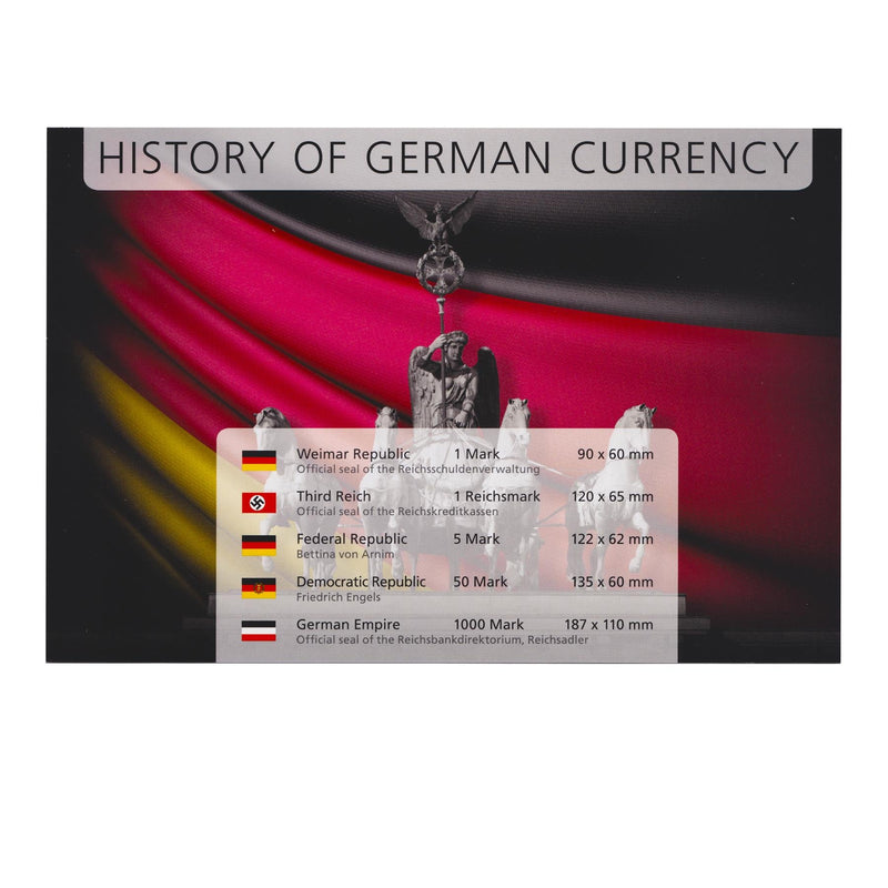 5 German Banknote Set | History of the German Currency | 1910 - 1991