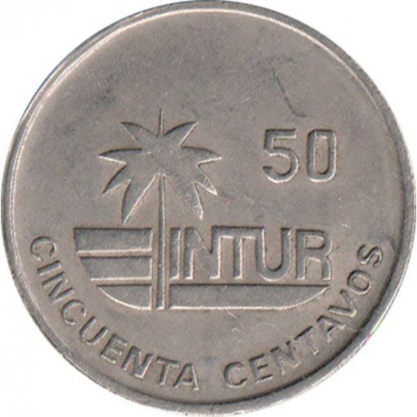 50 Centavos Coin | INTUR | Km:461 | 1989