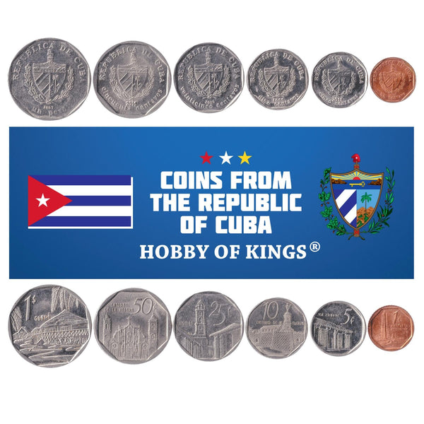 6 Coin Set | 1 5 10 25 50 Centavos 1 Peso | 1994 - 2018