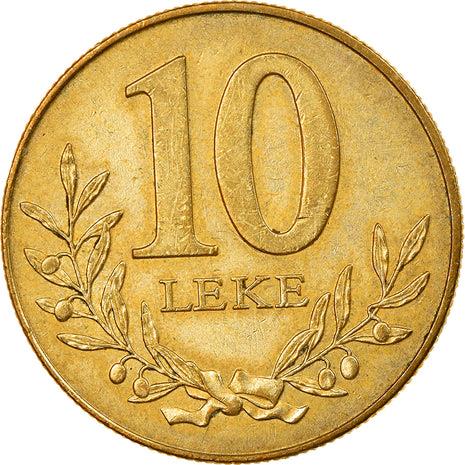 Albanian Coin 10 Lekë non-magnetic | Berat Castle | Olive Branch | KM77 | 1996 - 2000