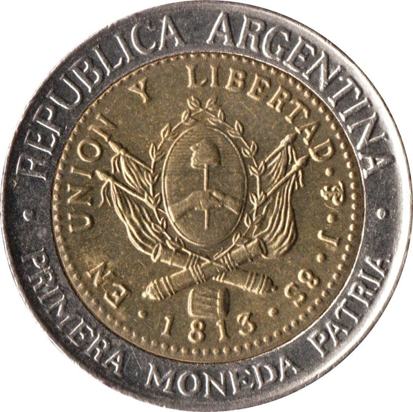 Argentina 1 Peso Coin | Coin Replica | National Sun | KM112.4 | 2013