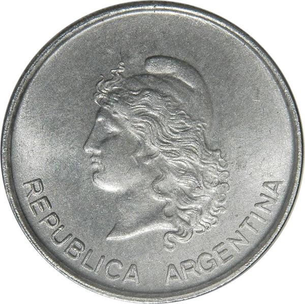Argentina 10 Centavos Coin | Oudine | Phrygian cap | KM89 | 1983