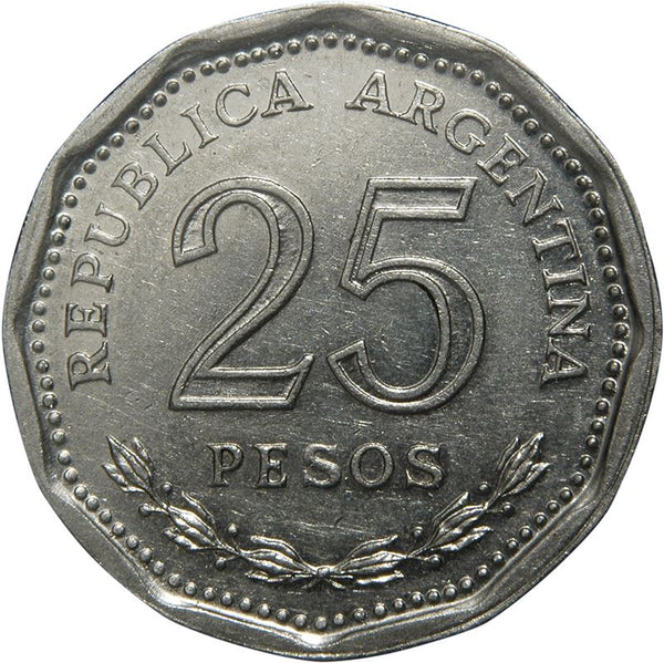 Argentina 25 Pesos Coin | Faustino Sarmiento | KM63 | 1968