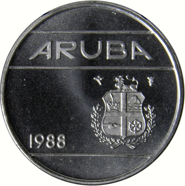 Aruba Coin Aruban 25 Cents | Queen Beatrix | King Willem Alexander | KM3 | 1986 - 2020