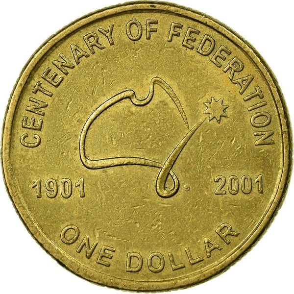 Australia Coin | 1 Dollar | Elizabeth II | Federation | Australia | KM534 | 2001