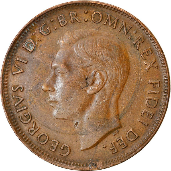 Australia Coin | 1 Penny | George VI | Kangaroo | KM43 | 1949 - 1952