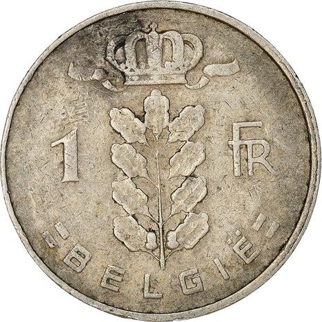 Belgian Coin 1 Franc - Baudouin I België | Cornucopia | Oak | Star | KM143 | 1950 - 1988