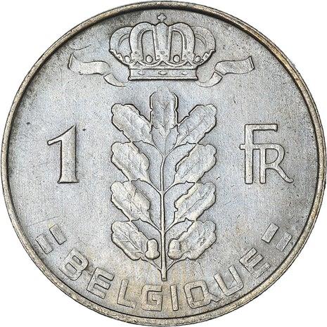 Belgian Coin 1 Franc - Baudouin I Belgique | Cornucopia | Oak | KM142 | 1950 - 1988