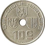Belgian Coin 10 Centimes - Léopold III BELGIQUE | Namur | Hasselt | KM112 | 1938 - 1939