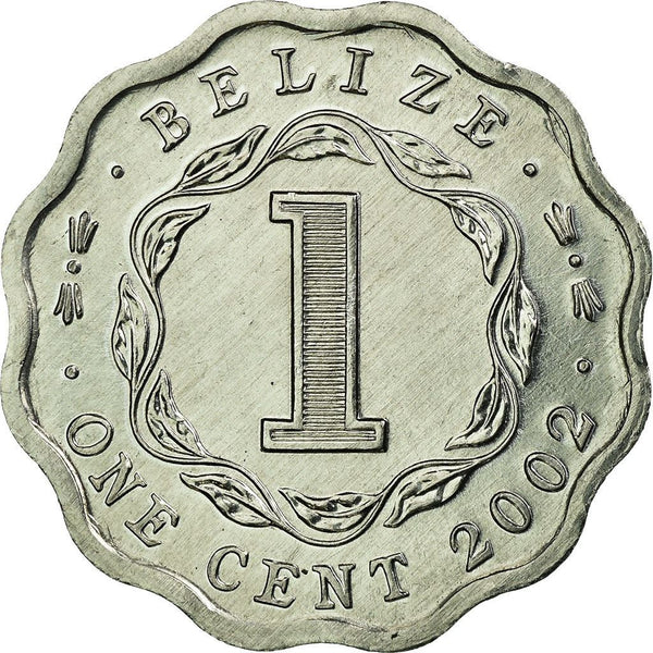 Belizean 1 Cent Coin | Queen Elizabeth II | KM33a | Belize | 1976 - 2018