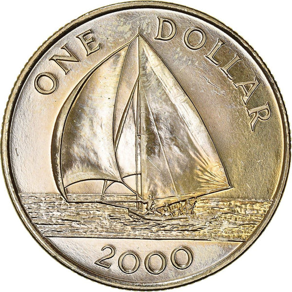 Bermuda | 1 Dollar Coin | Queen Elizabeth II | Boat | KM111 | 1999 - 2019