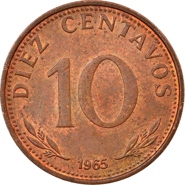 Bolivia | 10 Centavos Coin | KM188 | 1965 - 1973