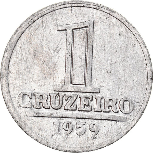 Brazil 1 Cruzeiro Coin | KM570 | 1957 - 1961