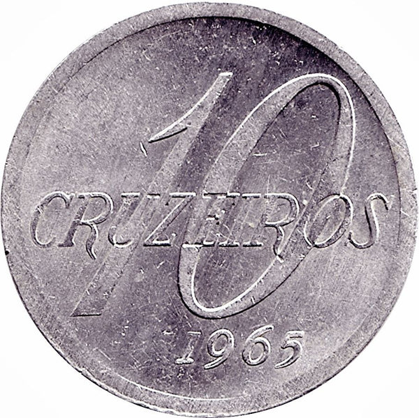 Brazil | 10 Cruzeiros Coin | KM572 | 1965