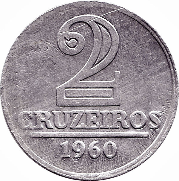 Brazil | 2 Cruzeiros Coin | KM571 | 1957 - 1961