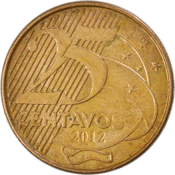 Brazil 25 Centavos Deodoro da Fonseca Coin KM650 1998 - 2021