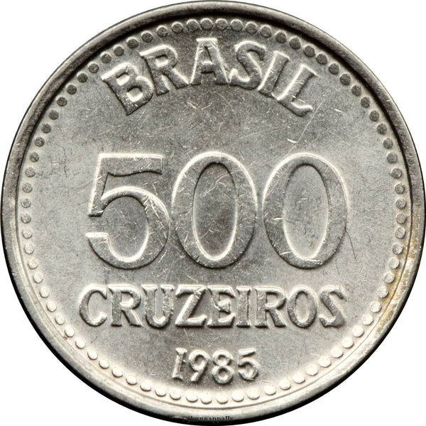 Brazil | 500 Cruzeiros Coin | KM597 | 1985 - 1986