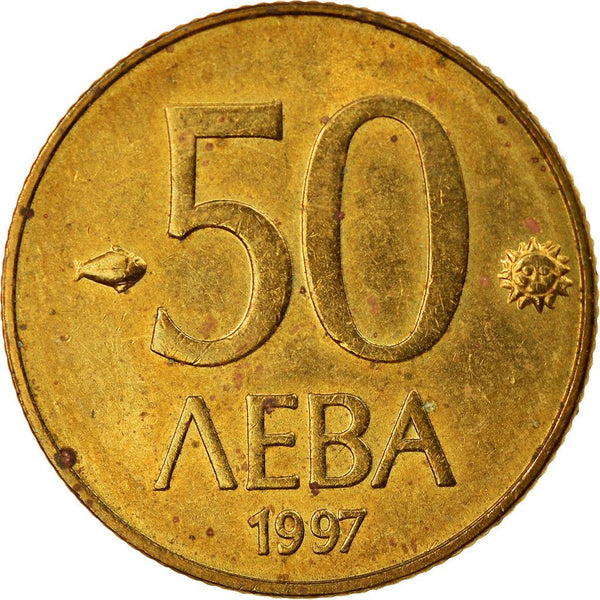 Bulgaria | 50 Leva Coin | Madara Rider | KM225 | 1997