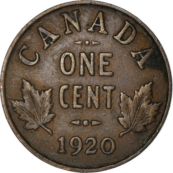 Canada 1 Cent Coin | King George V | KM28 | 1920 - 1936