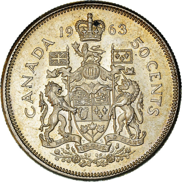 Canada 50 Cents Coin | Queen Elizabeth II | KM56 | 1959 - 1964
