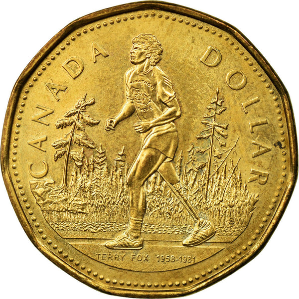 Canada Coin Canadian 1 Dollar | Queen Elizabeth II | Terrance Stanley Fox | KM552 | 2005