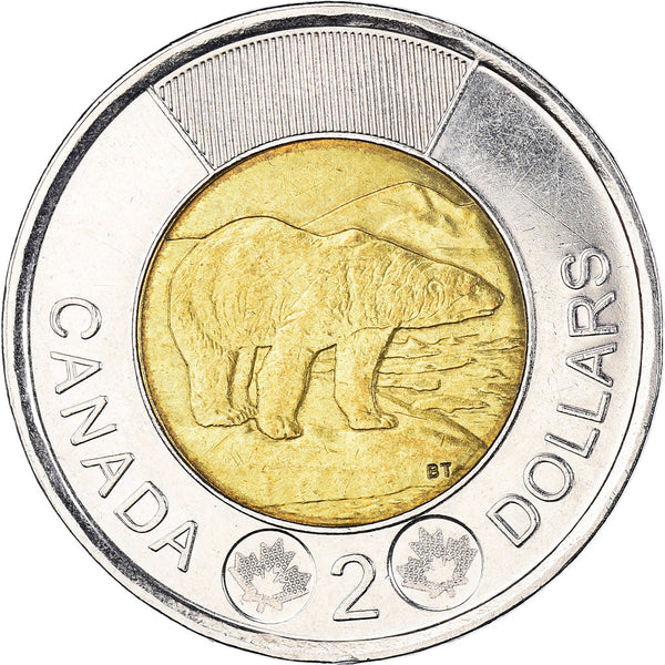 Canada Coin Canadian 2 Dollars | Queen Elizabeth II | Polar Bear | KM1257 | 2012 - 2021