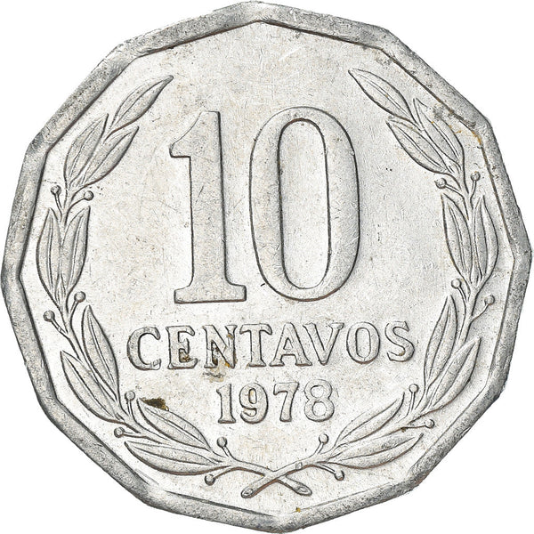 Chile | 10 Centavos Coin | KM205a | 1976 - 1979