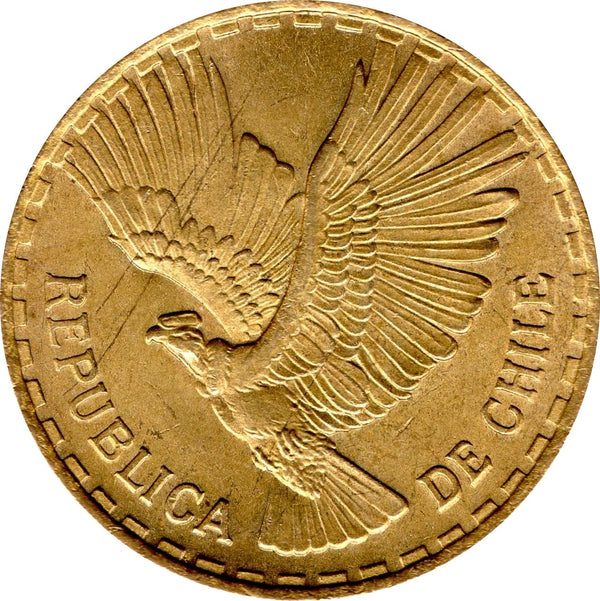 Chile 10 Centésimos Coin KM191 1960 - 1970