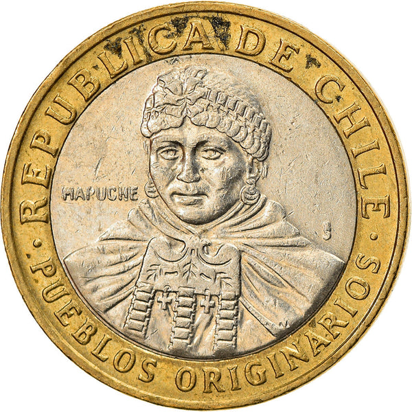 Chile 100 Pesos Coin KM236 2001 - 2021