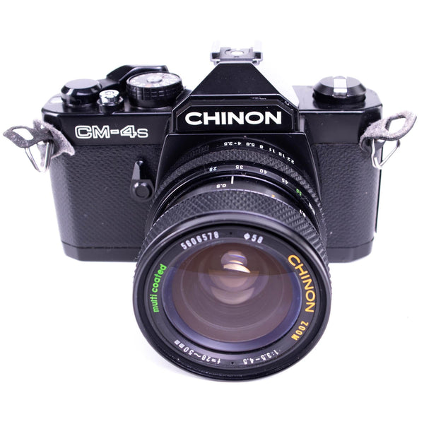 Chinon Cm-4s Camera | Chinon 50mm f3.5 lens | K mount | Black | Japan | 1980