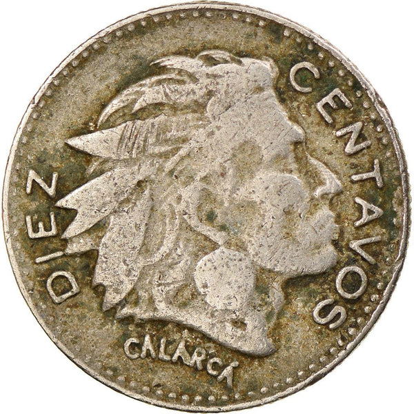 Colombia 10 Centavos Coin | Indio Chief Calarca | 1952 - 1967
