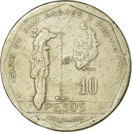 Colombia 10 Pesos | José Maria Córdoba | San Andrés Coin | 1981 - 1989