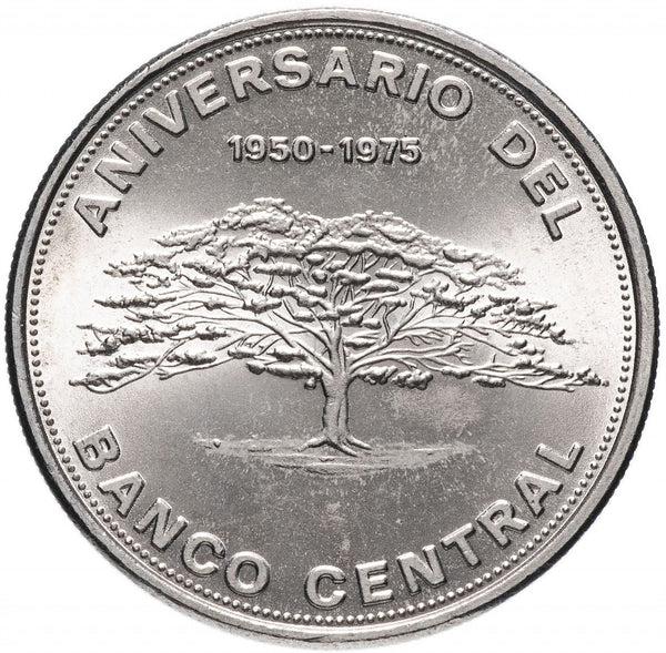 Costa Rica 10 Colones Coin | Tree | Crown | Volcno | KM204 | 1975