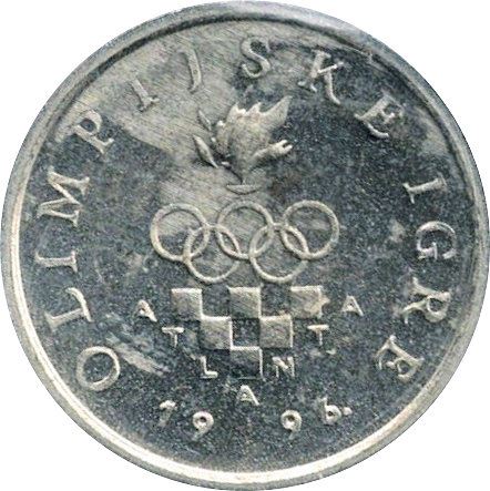 Croatia Coin Croatian 2 Lipe | Olympics Rings | KM36 | 1996