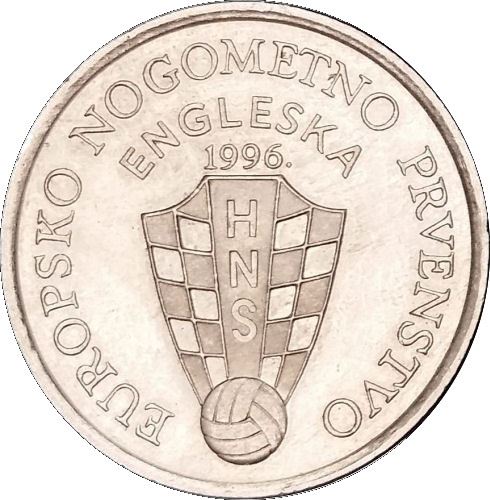 Croatia Coin Croatian 50 Lipa | European Football Championship | KM39 | 1996