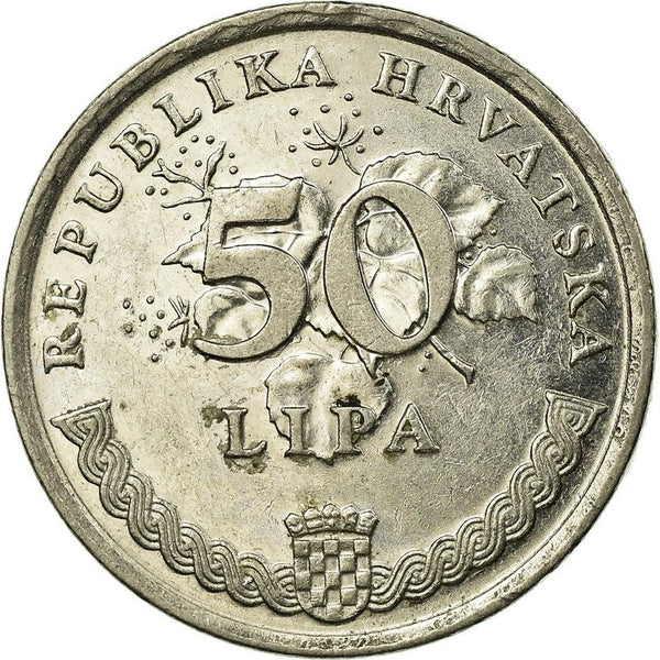Croatia Coin Croatian 50 Lipa | Velebit Degenia | KM19 | 1994 - 2020
