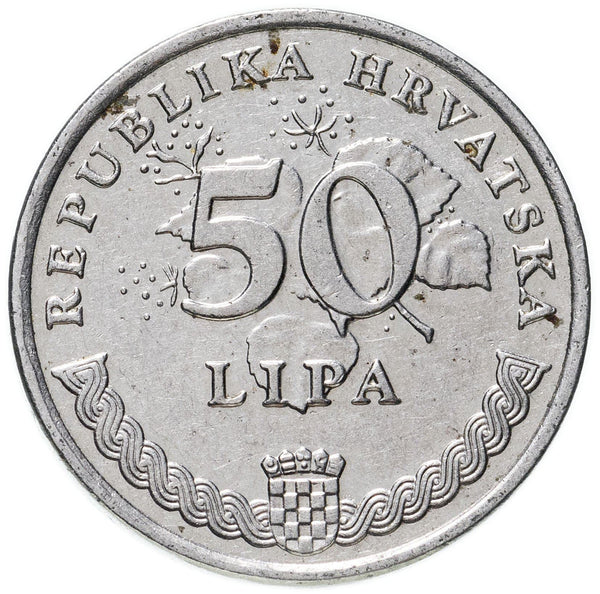 Croatia Coin Croatian 50 Lipa | Velebit Degenia | KM8 | 1993 - 2021